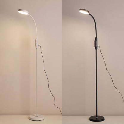 Luminara | Modern Black Iron Standing Floor Lamp with Adjustable LED Light 6