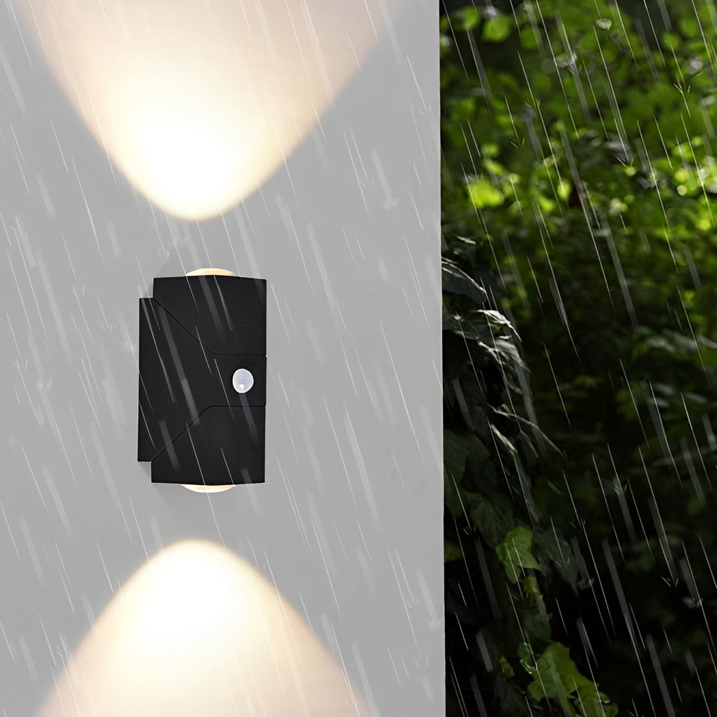 Luminara | Modern Black Outdoor Up Down Wall Lights Sconce