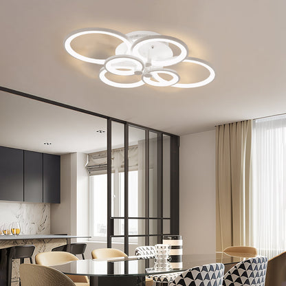 Luminara | Modern Elegant Multi Ring LED Flush Mount Ceiling Light