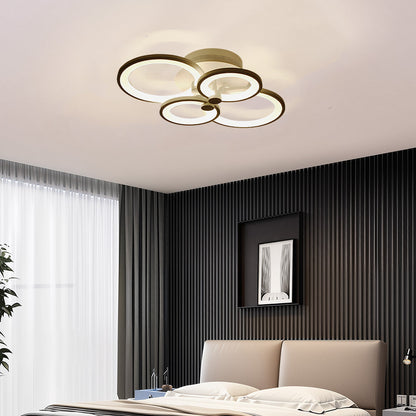 Luminara | Modern Elegant Multi Ring LED Flush Mount Ceiling Light