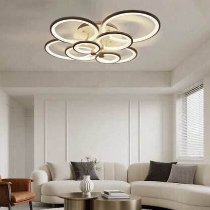 Luminara | Modern Elegant Multi Ring LED Flush Mount Ceiling Light