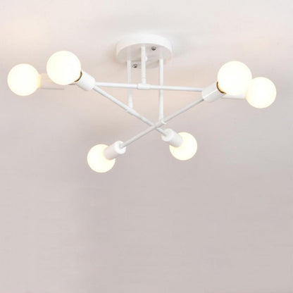 Luminara | Modern Geometric LED Semi Flush Mount Ceiling Light Fixture