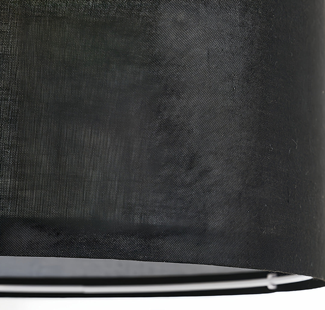 Luminara | Modern Minimalist Black Floor Lamp with Fabric Shade 6