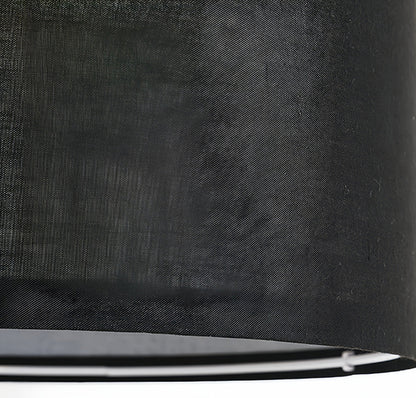 Luminara | Modern Minimalist Black Floor Lamp with Fabric Shade 6