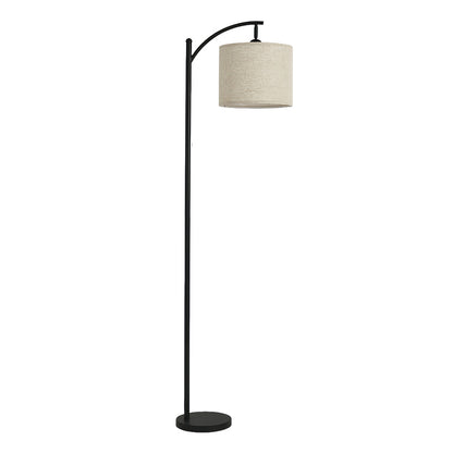 Luminara | Modern Minimalist Black Floor Lamp with Fabric Shade 7