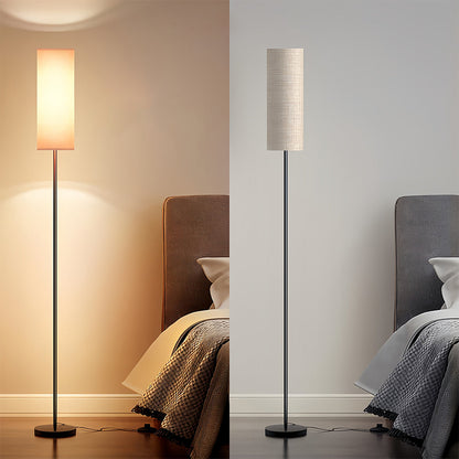 Luminara | Modern Minimalist Black Floor Lamp with Linen Shade 7