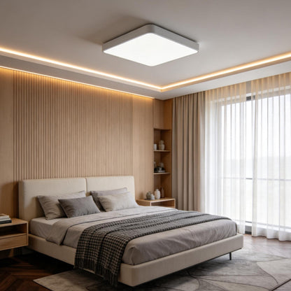 Luminara | Sleek Modern LED Flush Mount Ceiling Light for Versatile Spaces
