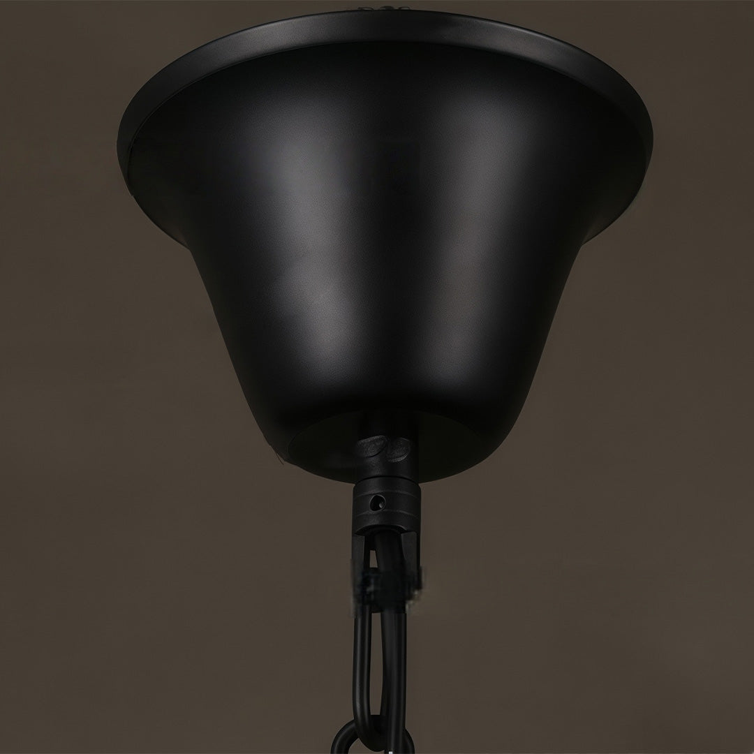 Luminara | Stylish Black Industrial Glass Pendant Light Fixture