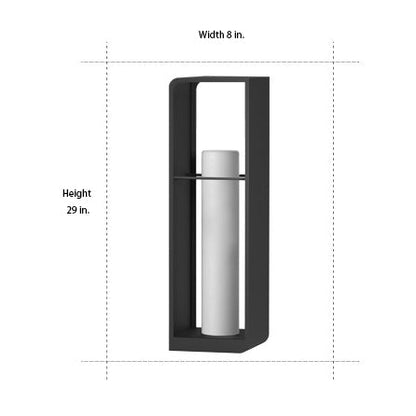 Luminara | Stylish Black Outdoor Solar Lantern with Dual Power Modes 9