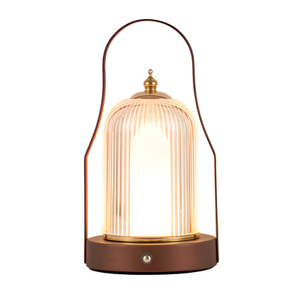 Luminara | Stylish Cordless Brass LED Bedside Table Lamp with Adjustable Light 7