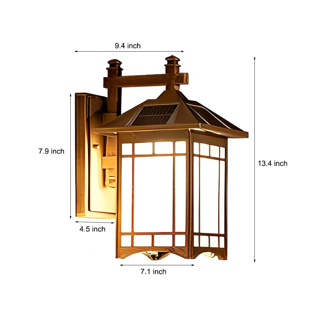 Luminara | Stylish Durable Outdoor Wall Sconce with Glass Shade