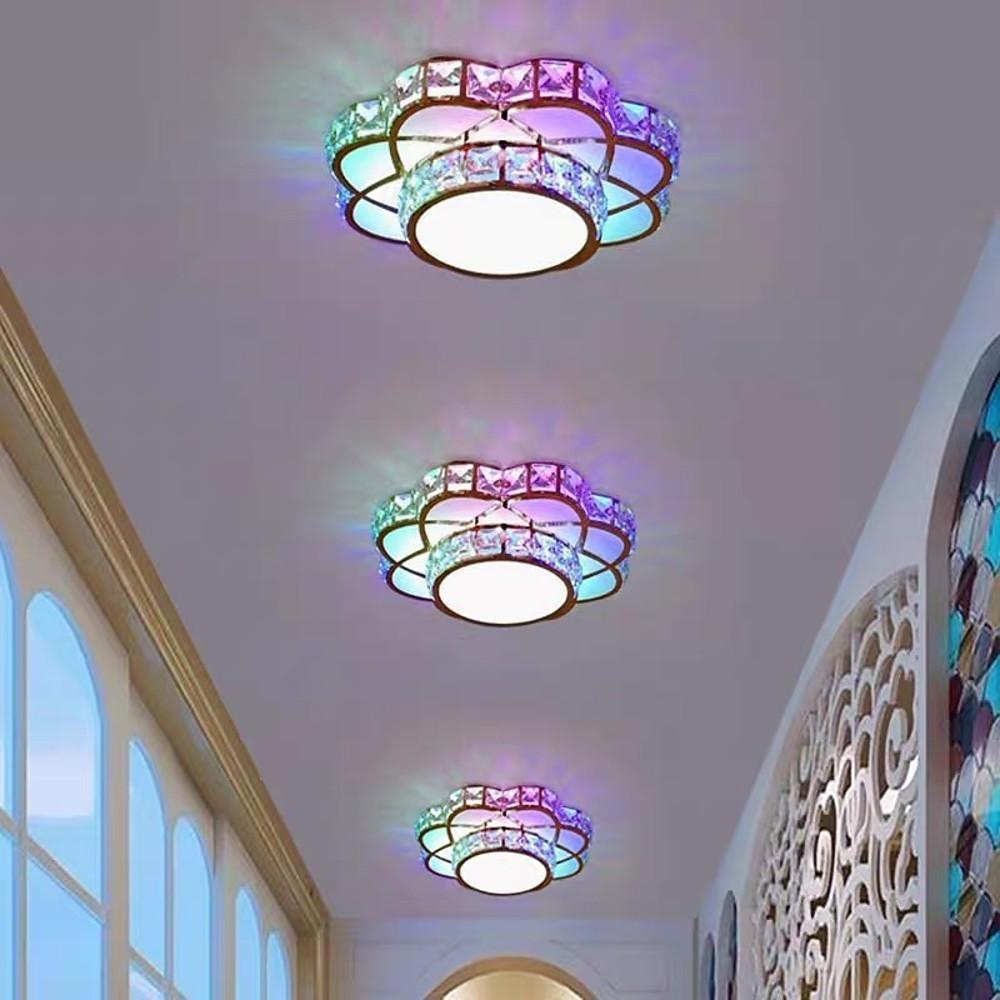 Luminara | Stylish Minimalist Crystal Flush Mount Ceiling Light Fixture