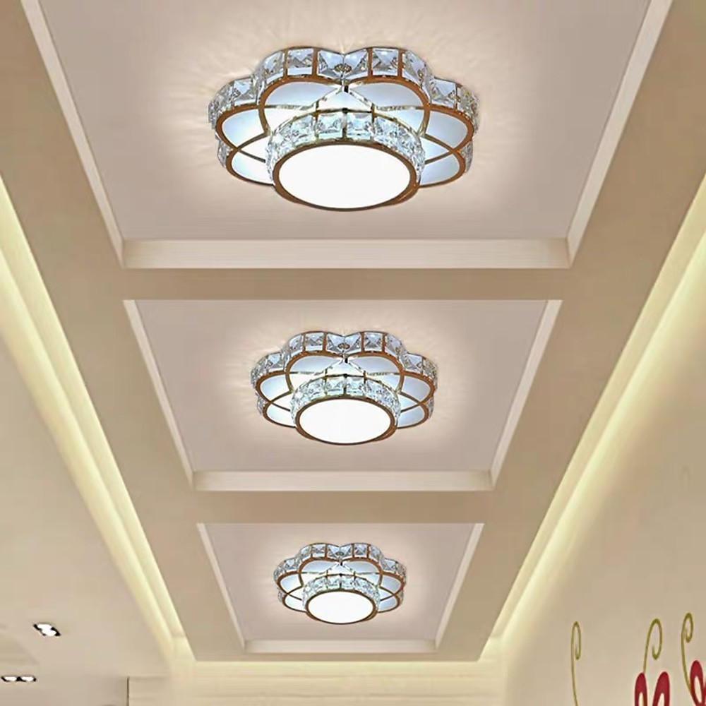 Luminara | Stylish Minimalist Crystal Flush Mount Ceiling Light Fixture
