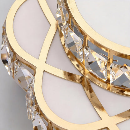 Luminara | Stylish Minimalist Crystal Flush Mount Ceiling Light Fixture