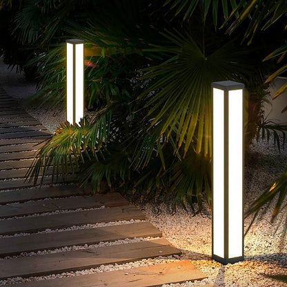 Luminara | Stylish Modern Solar Garden Bollard Outdoor LED Light