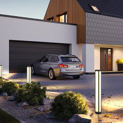 Luminara | Stylish Modern Solar Garden Bollard Outdoor LED Light