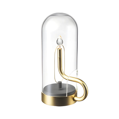 Luminara | Stylish Portable Glass Dome Battery Operated Table Lamp 8