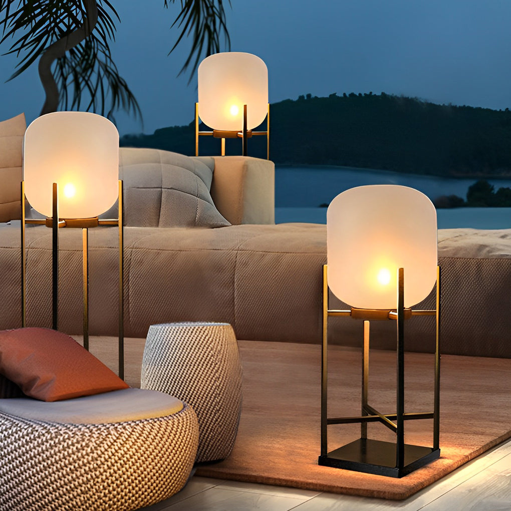 Luminara | Stylish Retro-Modern Outdoor Solar Lantern with Dual Power Options 6
