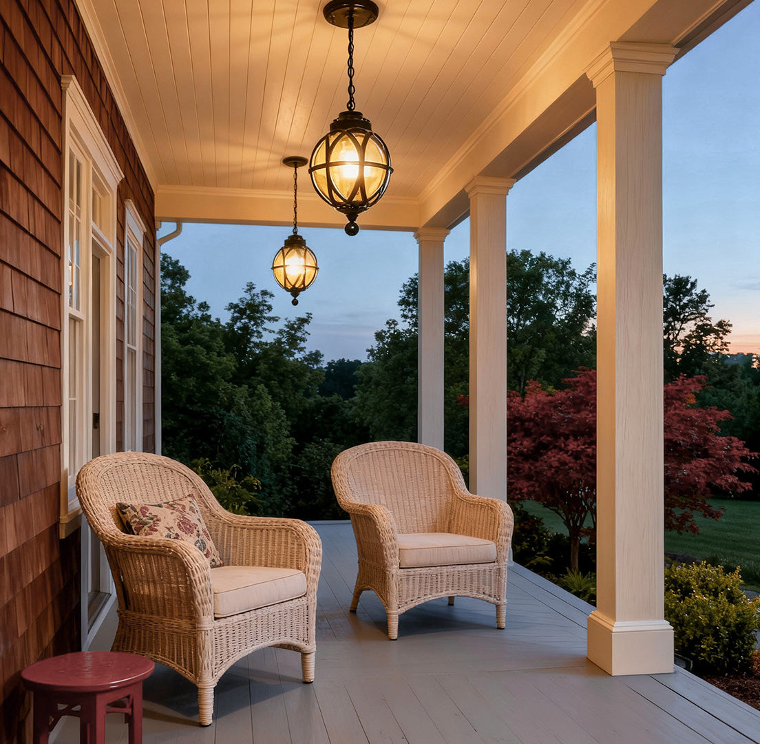 Luminara | Stylish Retro Metal Outdoor Pendant Light Fixture 1