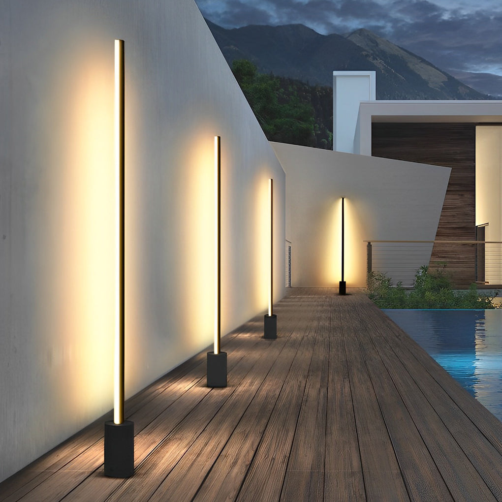 Luminara | Stylish Waterproof Stainless Steel Outdoor Floor Lamp 3