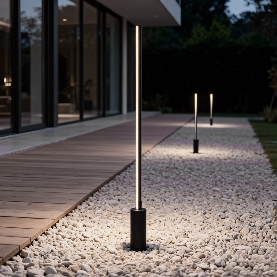 Luminara | Stylish Waterproof Stainless Steel Outdoor Floor Lamp 7