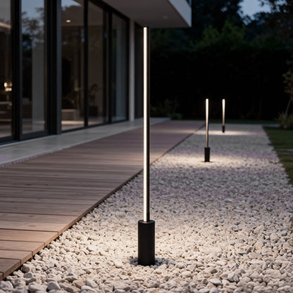 Luminara | Stylish Waterproof Stainless Steel Outdoor Floor Lamp 7