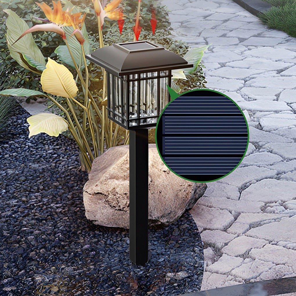 Luminara | Vintage Solar Outdoor Garden Path Lights with Warm White Illumination