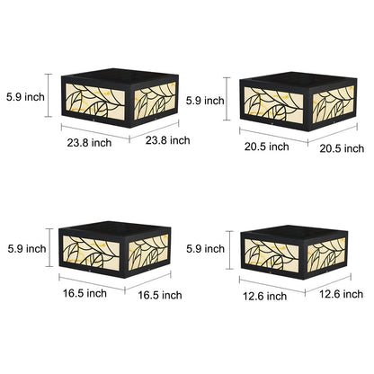 Lumosquare | Stylish Modern Solar Garden Pillar Light Fixture
