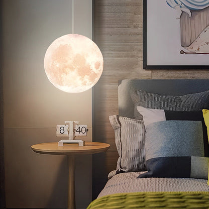 Lunara | Elegant Minimalist Moon Globe Pendant Light Fixture