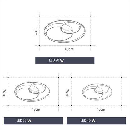 Lunara | Modern Sleek LED Flush Mount Ceiling Light Fixture