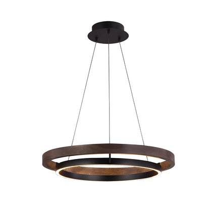 Lunaris | Modern Elegant Black LED Pendant Chandelier Light Fixture