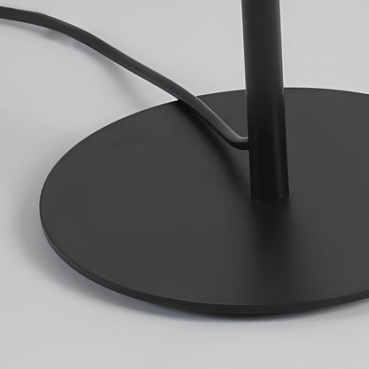 Lunaris | Sleek Modern Black Oval Floor Lamp with LED Lighting 7