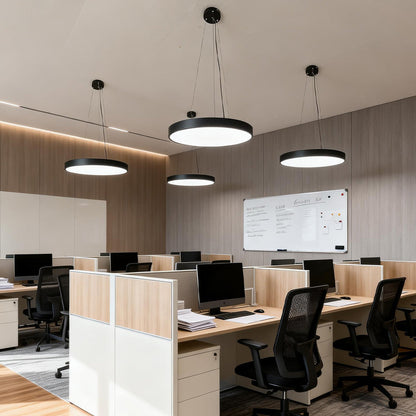 Lunaris | Sleek Modern Minimalist Round Pendant Ceiling Light Fixture