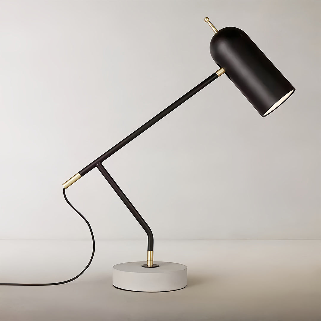 MarbleGlow | Modern Elegant Black Table Lamp with Adjustable LED Light 4