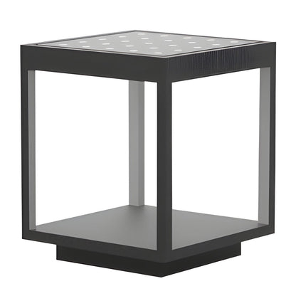 Modern Concrete Pillar Lights | Solar Garden Lights with Dual Power Supply | Elegant Outdoor Lighting for Ambiance 8
