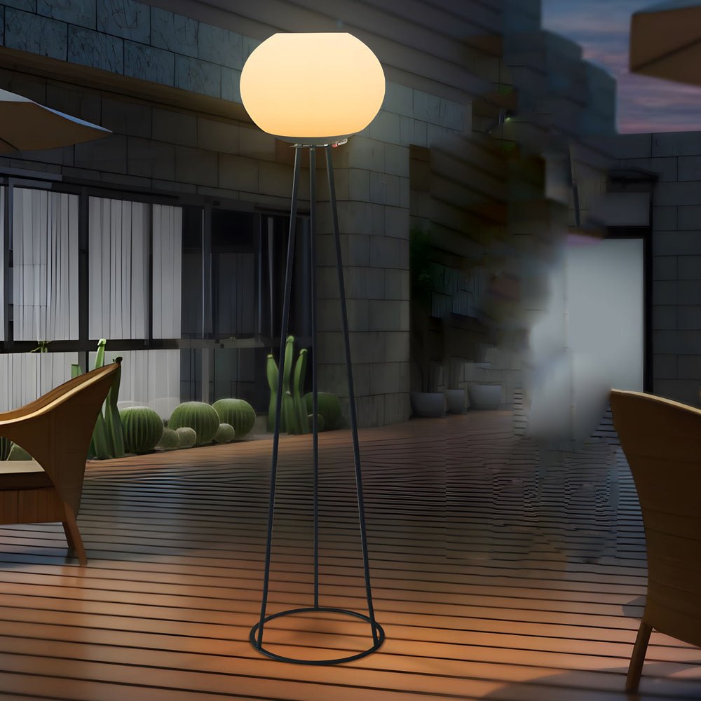 Solar LED Outdoor Floor Lamp | Waterproof Garden Light with Adjustable Glow