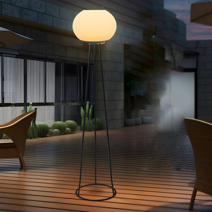 Solar LED Outdoor Floor Lamp | Waterproof Garden Light with Adjustable Glow