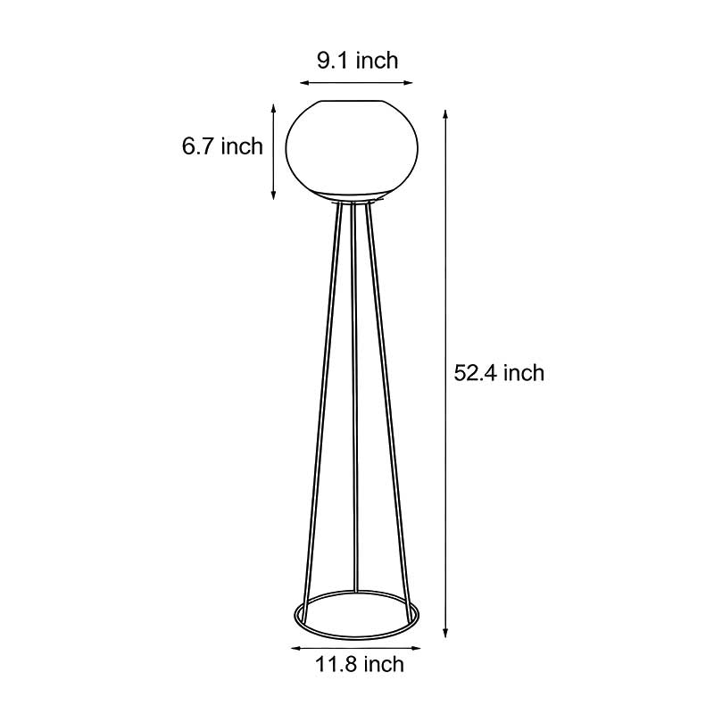 Solar LED Outdoor Floor Lamp | Waterproof Garden Light with Adjustable Glow