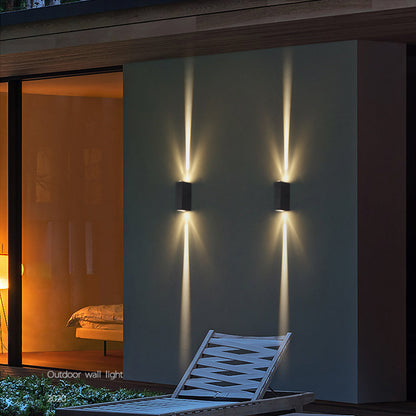 Modern Outdoor Wall Sconce | Dual-Beam Up Down Wall Lights with Waterproof Design | Elegant Exterior Lighting for Architectural Enhancement 5
