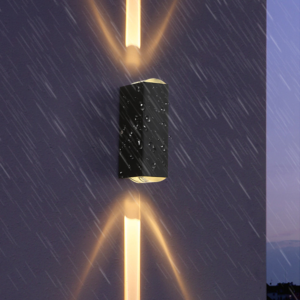 Modern Outdoor Wall Sconce | Dual-Beam Up Down Wall Lights with Waterproof Design | Elegant Exterior Lighting for Architectural Enhancement 6