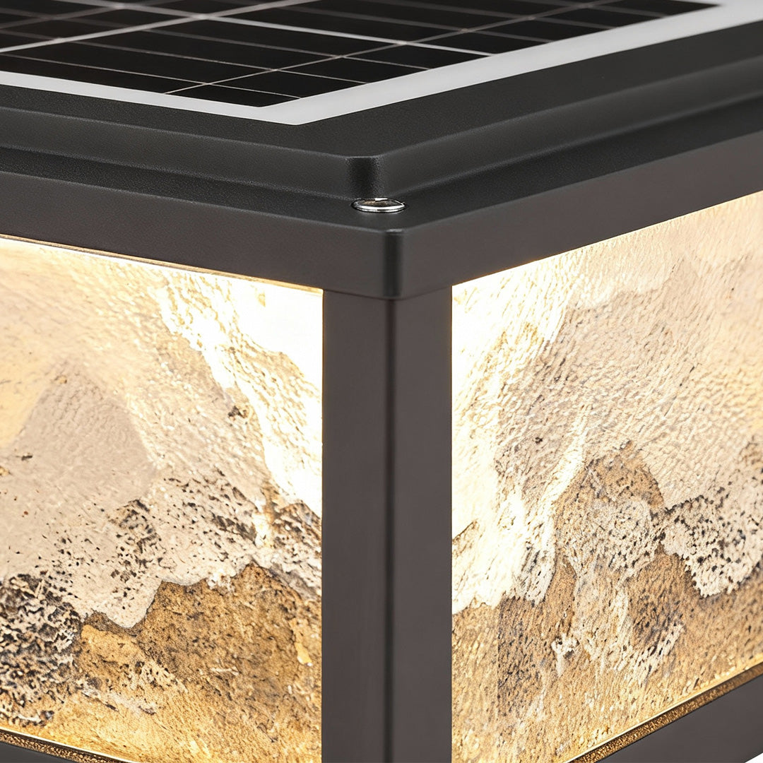 Modern Square Solar Garden Lights with Dual Power Options | Elegant Illumination for Pathways and Outdoor Spaces 4