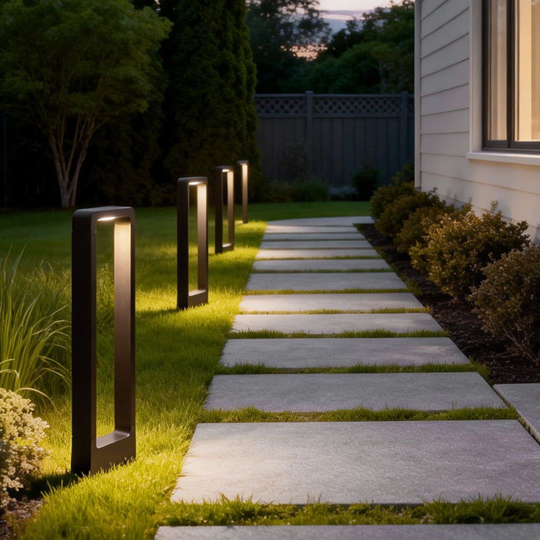 Nocturna | Elegant Minimalist Black Outdoor Garden Lights Bollard Fixture