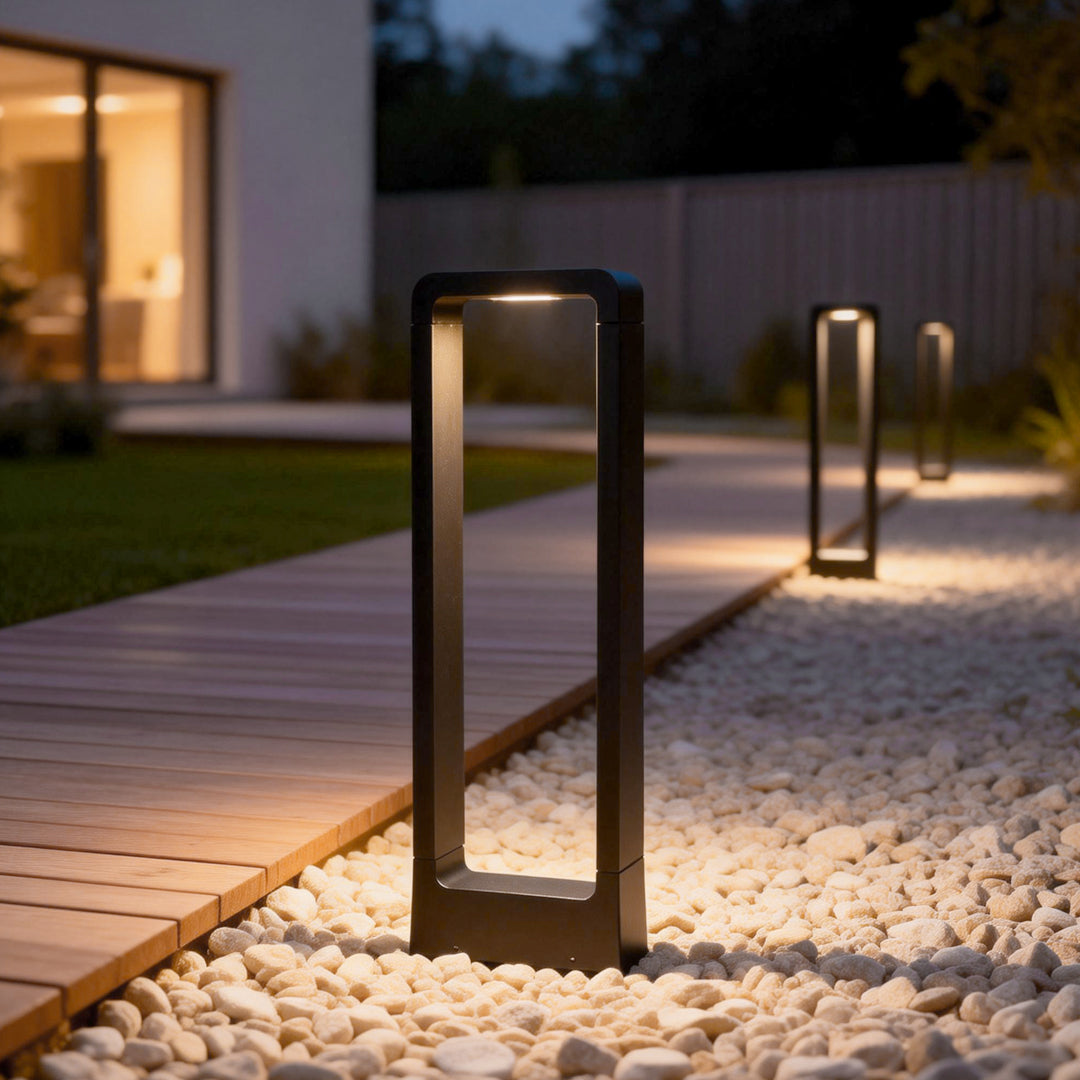 Nocturna | Elegant Minimalist Black Outdoor Garden Lights Bollard Fixture