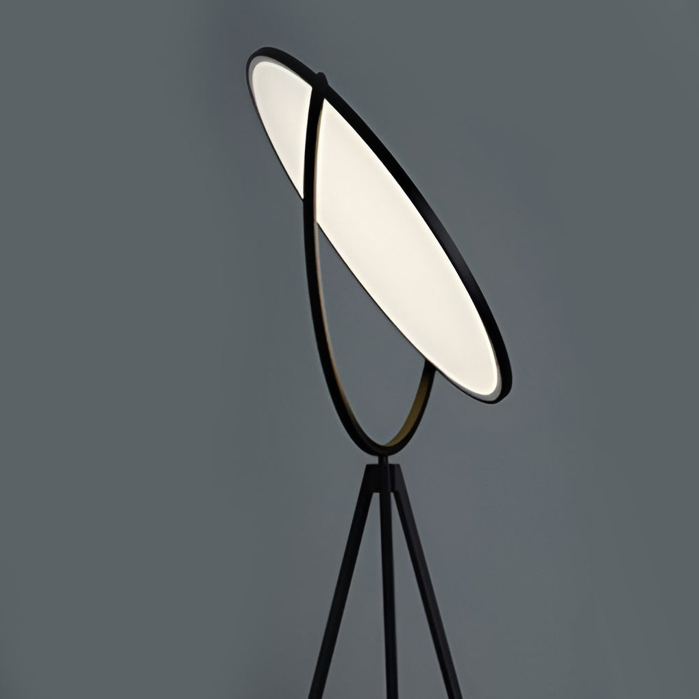 Nocturna | Modern Adjustable Black Metal Tripod Floor Lamp 5