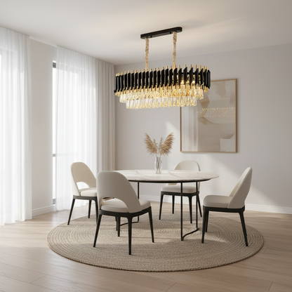 Luminara | Elegant Modern Crystal Chandelier with Dimming Feature