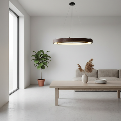 Lunaris | Modern Elegant Black LED Pendant Chandelier Light Fixture