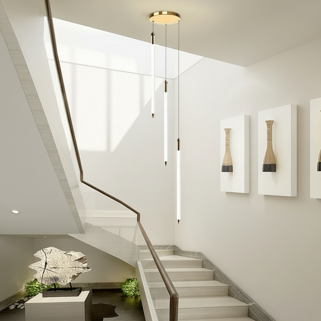 AureaGlow | Modern Elegant Black Spiral Chandelier Light Fixture