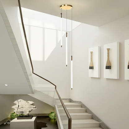 AureaGlow | Modern Elegant Black Spiral Chandelier Light Fixture