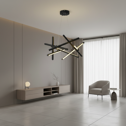 CelestiaLight | Stylish Modern Geometric LED Chandelier Fixture