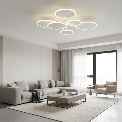 Luminara | Modern Dimmable LED Flush Mount Ceiling Light Fixture